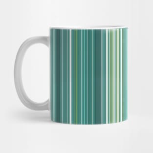 Blue Green Stripes Mug